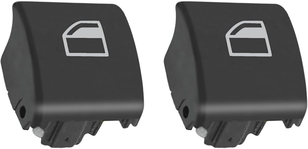 Twowinds - Botón Elevalunas 61316902184 Compatible con BMW Serie 3 E46 X3 X7 (1997-2007) - Consola Central Delantera, Puerta Trasera Derecha e Izquierda - Tecla Interruptor Ventanilla (2 unidades)
