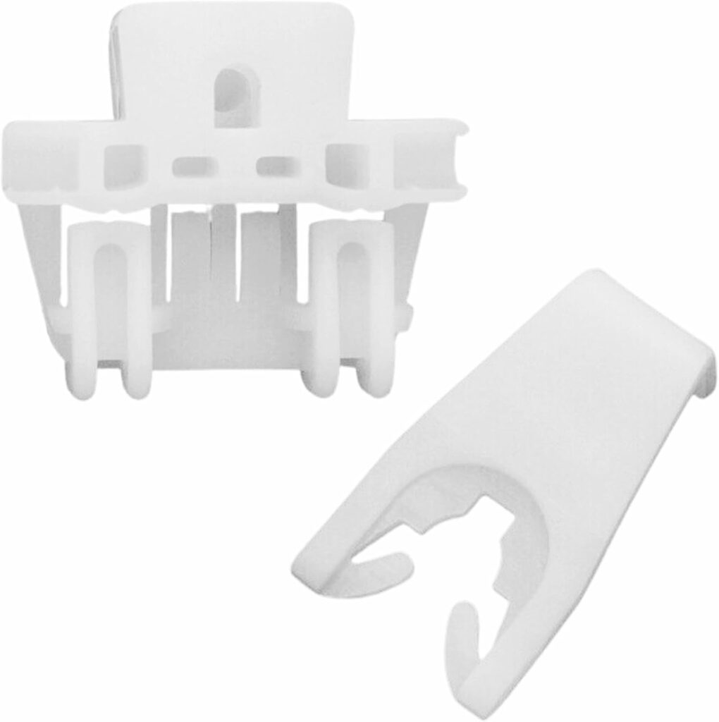 Twowinds - Clip Elevalunas 7700842241 Compatible con Renault Clio 2, Thalia (a partir de 1998) - Puerta Delantera Derecha o Izquierda (ambos lados) - 7700842240 - Regulador Ventana (2 piezas)