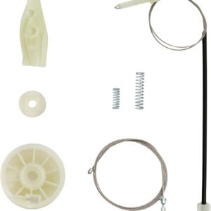 Twowinds - Kit Elevalunas 19222G6 Compatible con Peugeot 206 Cabrio-Coupe (2000-2008) - Puerta Trasera Derecha - 9636597280 - Clip Regulador de Ventana
