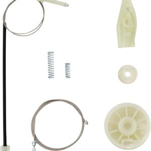 Twowinds - Kit Elevalunas 19221Y3 Compatible con Peugeot 206 Cabrio-Coupe (2000-2008) - Puerta Trasera Izquierda - 9636597380 - Clip Regulador de Ventana