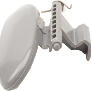 Twowinds - Tirador Tapa Guantera Compatible con Citroën C-Elysee (a partir de 2012) C2 C3 (2002-2009) Berlingo, Peugeot 301 (a partir de 2012) Partner (2003-2008) 8218A3 Con Resorte (Gris)