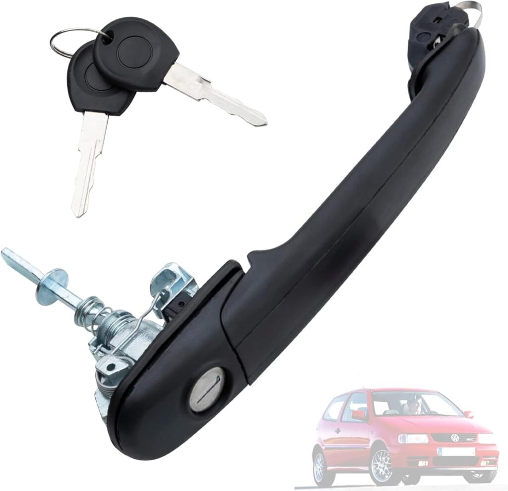 Twowinds - Manilla 6N0837207 Compatible con Ford Galaxy (1995-2015) Seat Alhambra (1996-2010) VW Sharan (1995-2010) Polo (1994-2001) - Puerta Delantera Izquierda o Derecha - Tirador - Cerradura