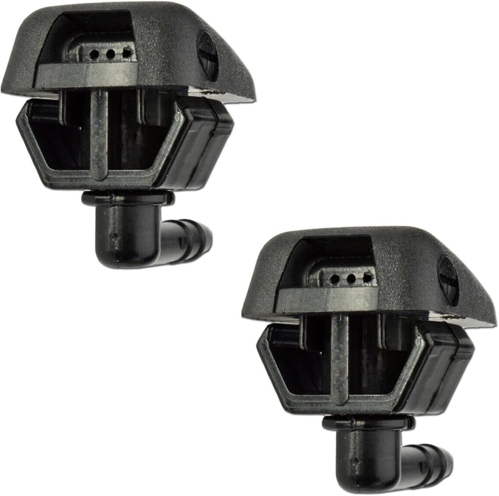 Twowinds - Boquilla Lavaparabrisas 735277664 Compatible con Fiat Panda (2003-2012), Punto (1999-2003), Ducato (2001-2016) - Parabrisas Delantero - Rociador Agua (set de 2)