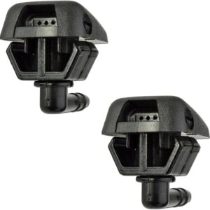 Twowinds - Boquilla Lavaparabrisas 735277664 Compatible con Fiat Panda (2003-2012), Punto (1999-2003), Ducato (2001-2016) - Parabrisas Delantero - Rociador Agua (set de 2)