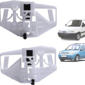 Twowinds - Clip Elevalunas 9221G3 Compatible con Citroën Berlingo (1996-2009), Peugeot Partner (1996-2009) - Puerta Delantera Izquierda, Derecha (Ambos Lados) - 9222A4 - Regulador Ventana (2 Piezas)