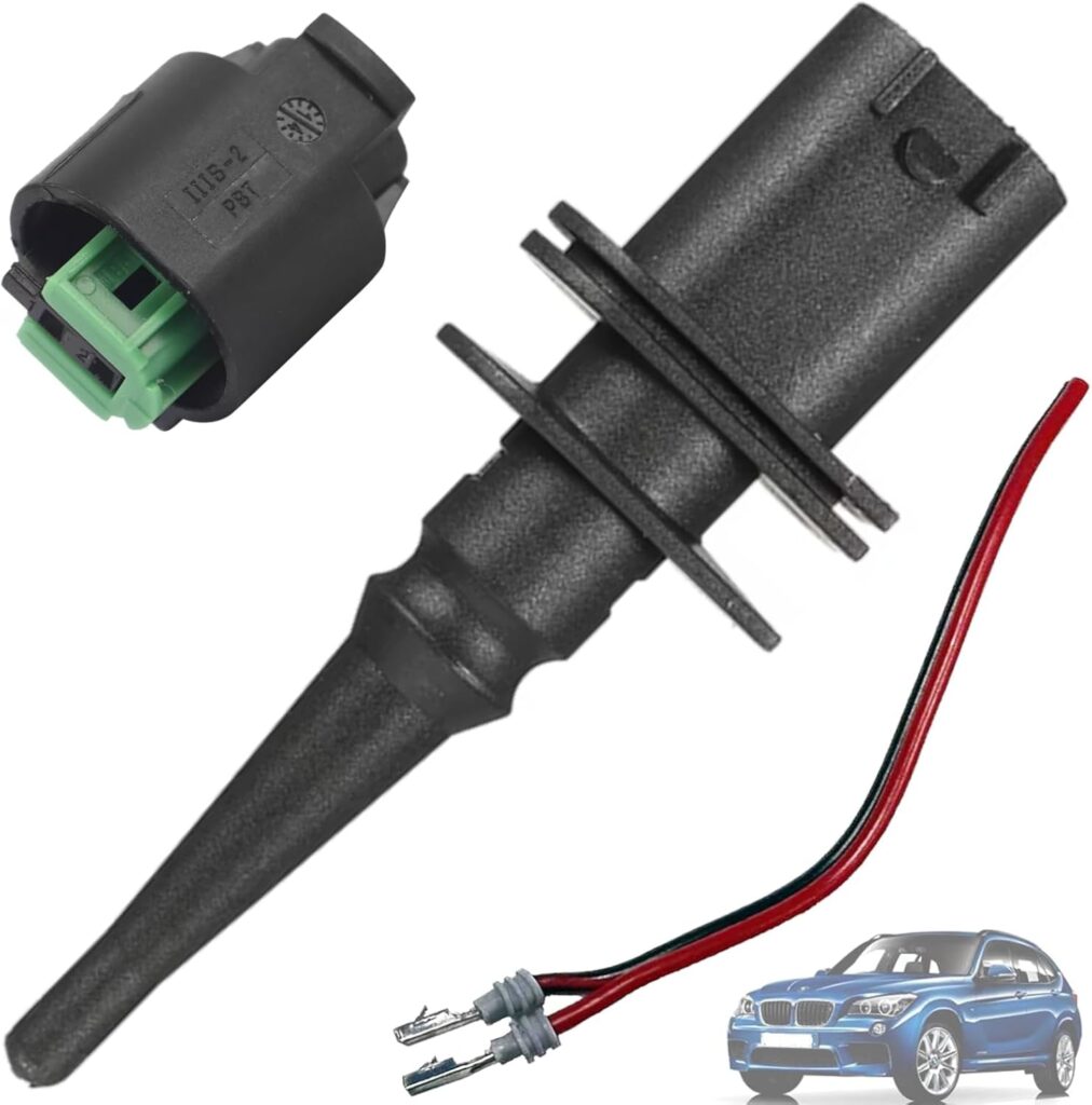 Twowinds - Sensor de Temperatura Exterior con Conector 65816905133 Compatible con BMW E46, E36, E90, E63, E60, E39 - Sonda de Temperatura - Termómetro (lote de 3 piezas)
