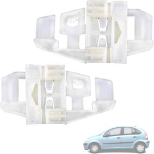 Twowinds - Clip Elevalunas 8200335242 Compatible con Citroën C3 (2001-2007); Renault Modus (2003-2008) Scenic (2003-2009) - Puerta Delantera Izquierda, Derecha (Ambos Lados) - 8200277578 (2 piezas)