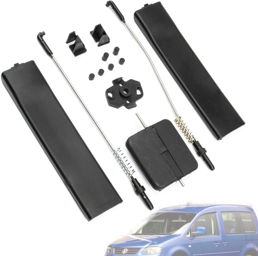 Twowinds - Cierre Ventanilla Corredera 2K0847790 Compatible con VW Caddy 3 (2003-2014) - 2K0847789 - Tirador Ventana Lateral - Ambos Lados (lote de 14 piezas)