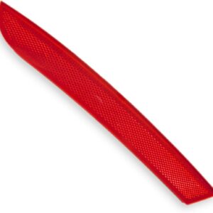 Twowinds - Reflectante Parachoques 1P0945105B Compatible con Seat Leon 2 1P (2005-2009) - Parachoques Trasero Izquierdo (lado conductor) - Catadióptrico - Reflector Rojo