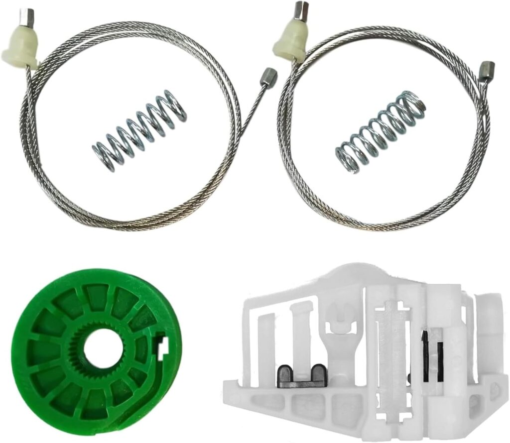 Twowinds - Clip Elevalunas 51357140590 Compatible con BMW E87 120d 118d 116i 118i 130i 120i (2004-2012) - Puerta Trasera Derecha (pasajero trasero) - 51367138468 - Regulador Ventana (lote de 6 piezas)