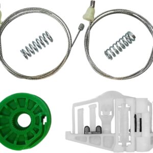 Twowinds - Clip Elevalunas 51357140590 Compatible con BMW E87 120d 118d 116i 118i 130i 120i (2004-2012) - Puerta Trasera Derecha (pasajero trasero) - 51367138468 - Regulador Ventana (lote de 6 piezas)