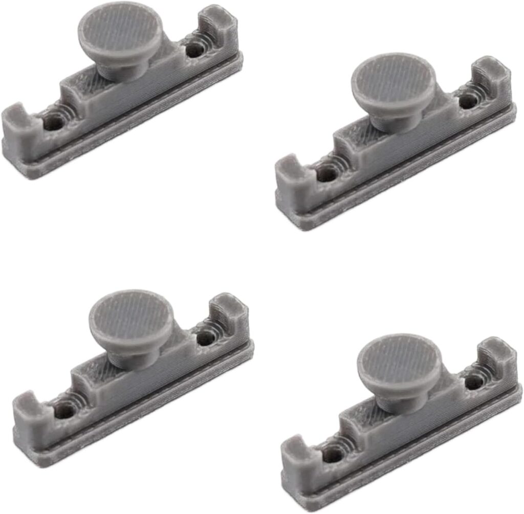 Twowinds - Deslizador Riel Paneles Japoneses Compatible con IKEA Kvartal - Cortina Gancho Rodillo Correderas (4 piezas)