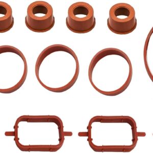 Twowinds - Juntas del Colector de Admisión Compatible con BMW M47, E87, E46, E39, E60, E90, X3 - 4 Cilindros (Lote de 14 Unidades) - Juntas - Colector Admisión