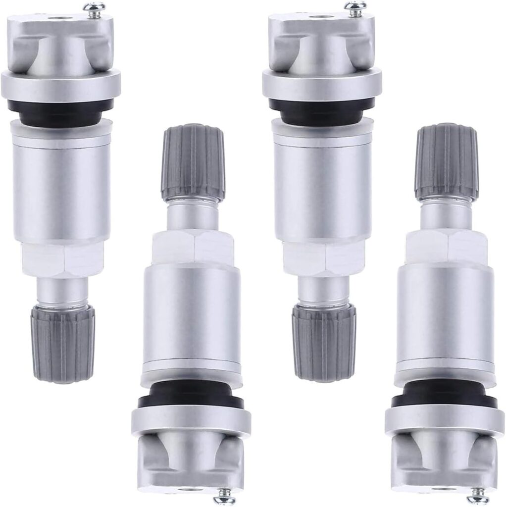Twowinds - Válvula Sensor de Presión Compatible con Citroën C4 C5 C8, Peugeot 207 307 407 807, Ford Mondeo, Galaxy, Jeep (2006-2014), Renault Megane, Scenic - TPMS (lote de 4 piezas)