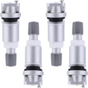 Twowinds - Válvula Sensor de Presión Compatible con Citroën C4 C5 C8, Peugeot 207 307 407 807, Ford Mondeo, Galaxy, Jeep (2006-2014), Renault Megane, Scenic - TPMS (lote de 4 piezas)