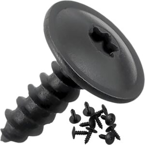 Twowinds - Tornillo Torx Autorroscante N90775001 Universal para Guardabarros, Paso de Rueda, Parachoques, Rejillas - N91160401 - M5 x 16 mm - TX25 - Negro (set de 10 unidades)
