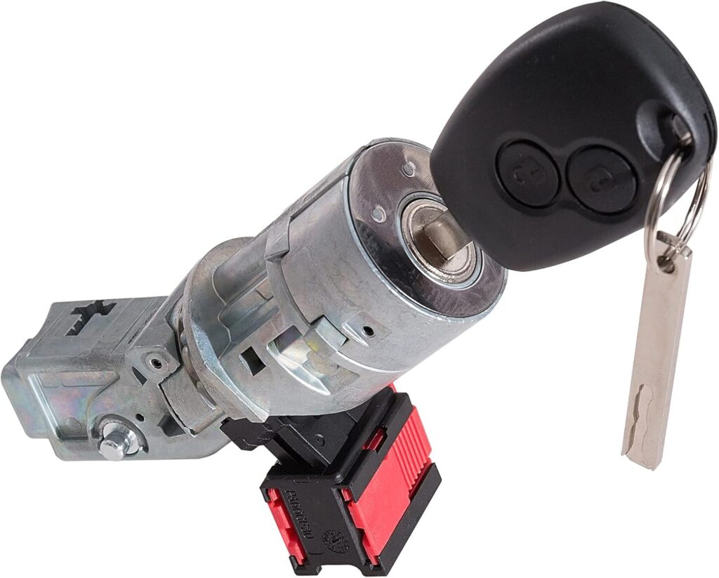 Twowinds - Interruptor de Arranque 487009186R Compatible con Renault Master 3, Kangoo 2, Trafic 3, Modus, Twingo 2, Movano (2004-) - Neiman - Bombín Antirrobo - Cilindro Bloqueo Volante - Llave