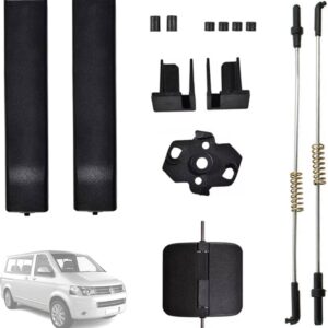 Twowinds - Kit Ventana Corredera Lateral 7H0847781B Compatible con VW T5 Transporter Caravelle Multivan (2003-2015) T6 (2015-) - Lado Izquierdo/Derecho - Tirador Ventana Deslizante - Manilla Ventana