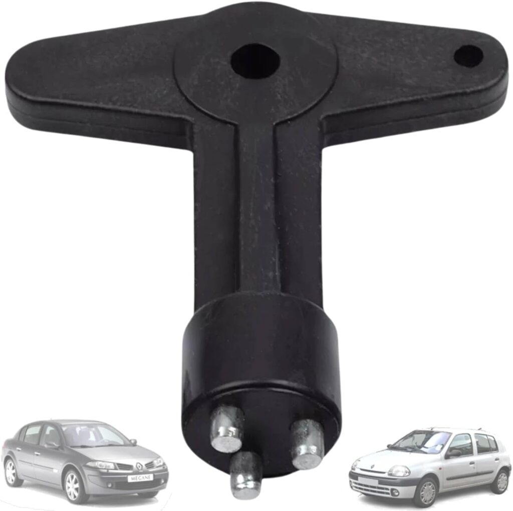 Twowinds - Llave Tapacubos Antirrobo 7700422600 Compatible con Renault Clio, Espace 4, Kangoo, Megane; Opel Astra, Corsa, Vectra - Llave de Extracción de Tornillos de Seguridad M8