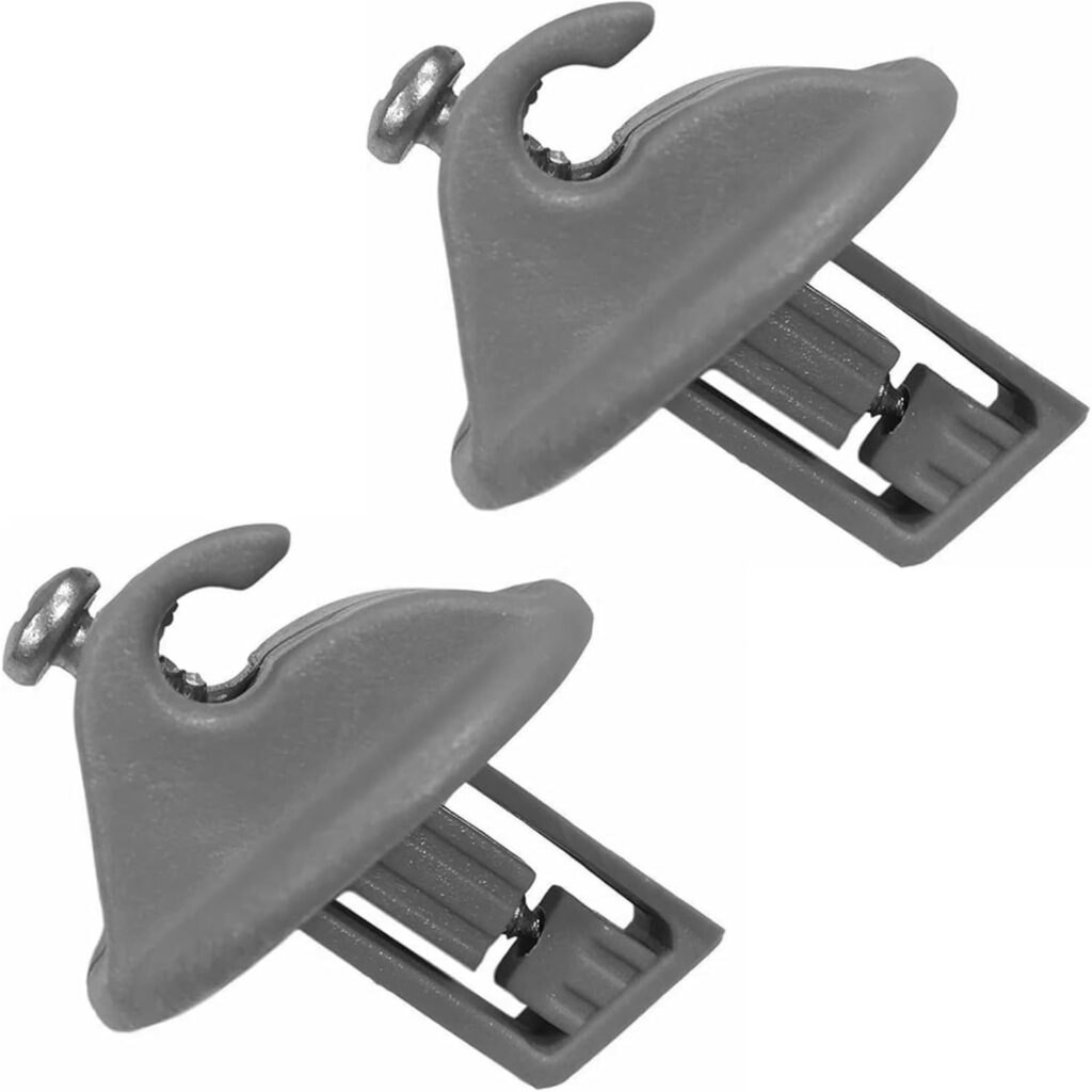 Twowinds - Clip Parasol Compatible con Renault Clio, Megane, Scenic, Laguna, Twingo, Espace, Vel Satis, Trafic, Kangoo - Visera Solar (2 unidades)