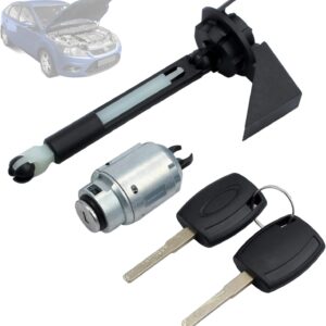 Twowinds - Bombín Cerradura Capó 4M5AA16B970 Compatible con Ford Focus 2 (2004-2012) - 1355231 - Liberación Capó - Cilindro Cierre - Llave