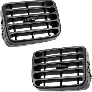 Twowinds - Rejilla Ventilación Compatible con Renault Clio 2 (1998-2001) Thalia (2001-2006) - Aireadores Salpicadero (ambos lados) - 7702258280-7702258279 - Aire Acondicionado - Negro (lote de 2)