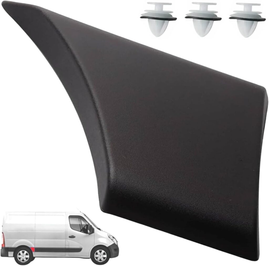 Twowinds - Moldura Lateral Carrocería 768F30004R Compatible con Nissan NV400, Renault Master 3, Opel Movano 3 (2010-) - Arco Rueda Trasera Derecha (Lado Pasajero) - Embellecedor - Panel Protector