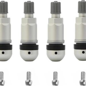 Twowinds - Válvula Sensor de Presión Neumáticos TPMS Compatible con VW, Audi, BMW, Mercedes, Skoda - Universal para Sistemas Huf, Beru, VDO (lote de 4 piezas)