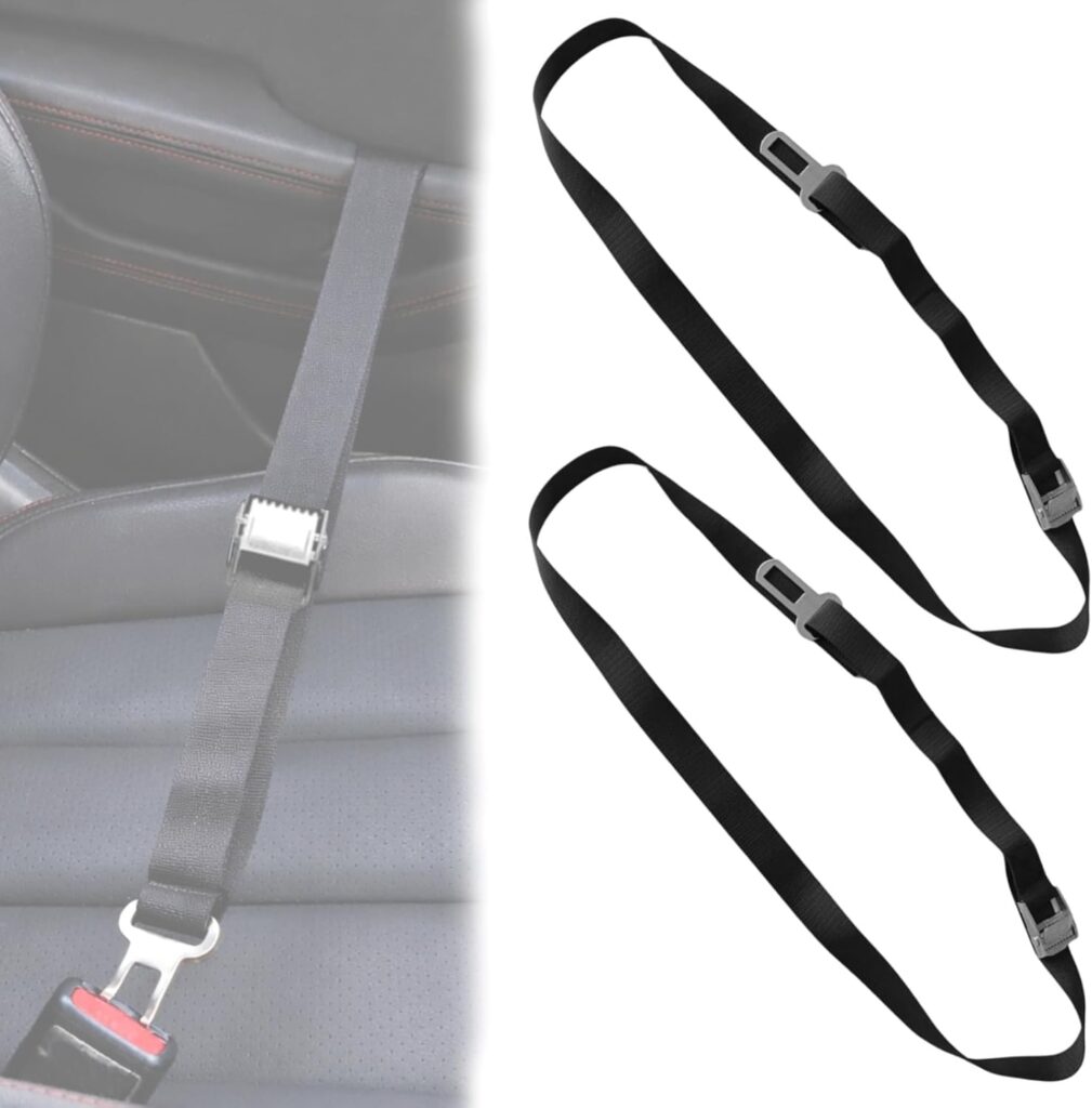 Twowinds - Protección Antirrobo para Autocaravanas, Camper, Coche, Camión - Bloqueo Puertas Delanteras - Correa (2 unidades)
