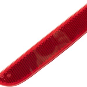 Twowinds - Reflectante Parachoques 265659650R Compatible con Renault Clio 4 (2012-2019) - Parachoques Trasero Izquierdo (Lado Conductor) - Catadióptrico - Reflector Rojo