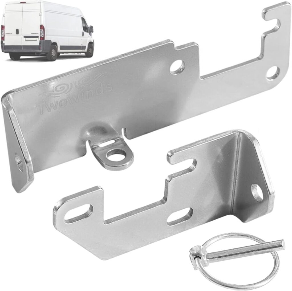 Twowinds - Bloqueo Antirrobo Puertas Traseras Compatible con Fiat Ducato, Citroën Jumper, Peugeot Boxer - Techo H1, H2, X250, X290 (2006-) - Cierre de Seguridad