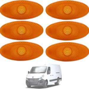 Twowinds - Intermitente Lateral 261B00001R Compatible con Master 3, Movano 3, NV400 (a partir de 2010) - Lado Izquierdo y Derecho (ambos lados) - Indicador (6 unidades)