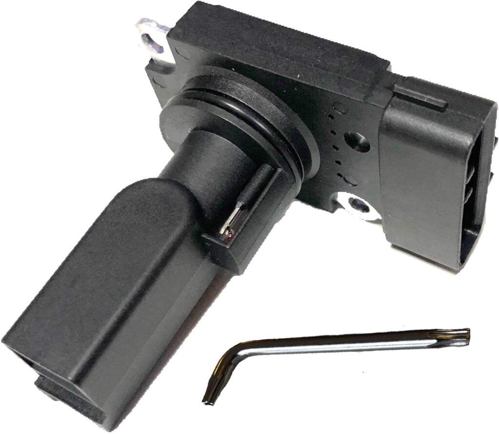 Twowinds - Caudalímetro 22204-27010 Compatible con Toyota Avensis I, Avensis II, Previa, Land Cruiser, RAV4 II - Medidor Masa Aire (Llave Incluida)