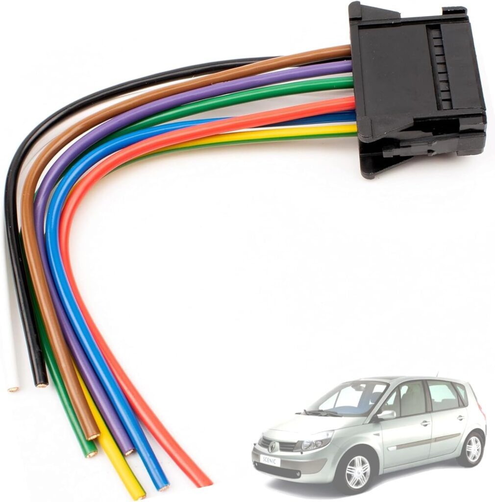 Twowinds - Conector Ventilador Climatizador Compatible con Renault Clio 3 (2005-2012) Mégane 2 (a partir de 2001) Scenic 2 (2003-2010) Twingo 2 (2007-2014)- 8200729298 - Resistencia Control Clima
