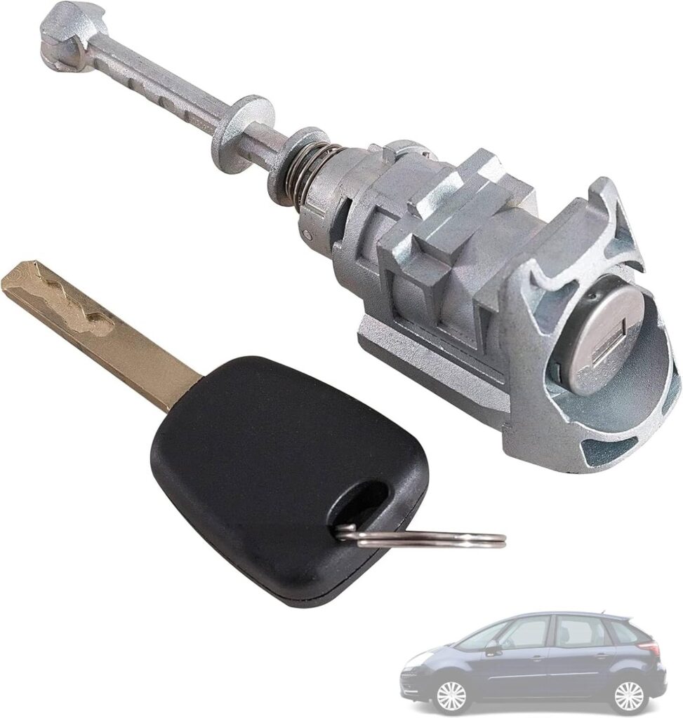 Twowinds - Bombín Cerradura 9170Y0 Compatible con Citroën C4, Coupé (2004-2013), C4 Picasso (2004-2008) - Puerta Delantera Izquierda (Lado Conductor) - NO502085 - Cerradura - Bombín